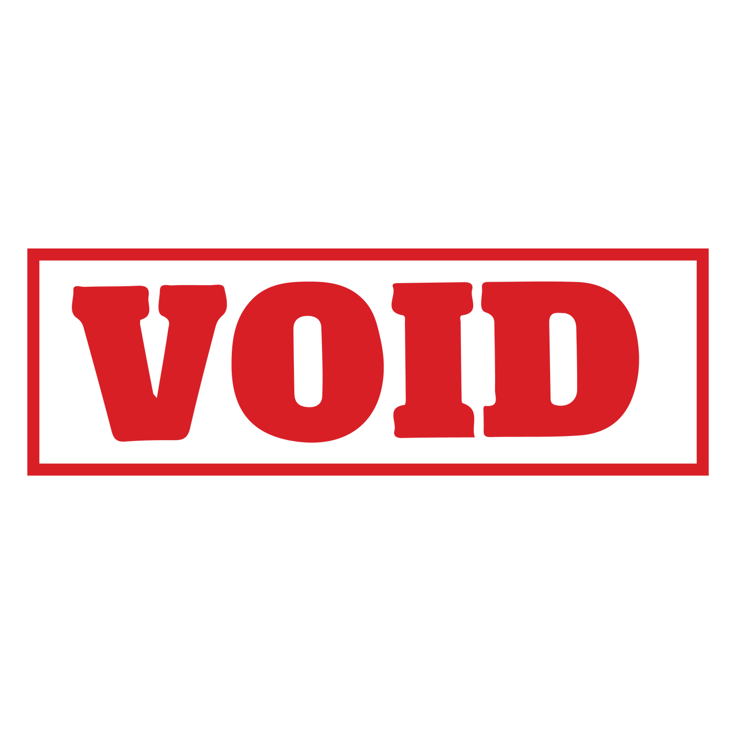 Bold VOID Stamp