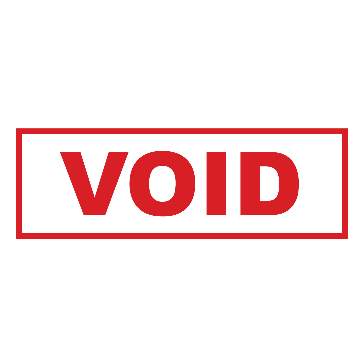 Box VOID Stamp