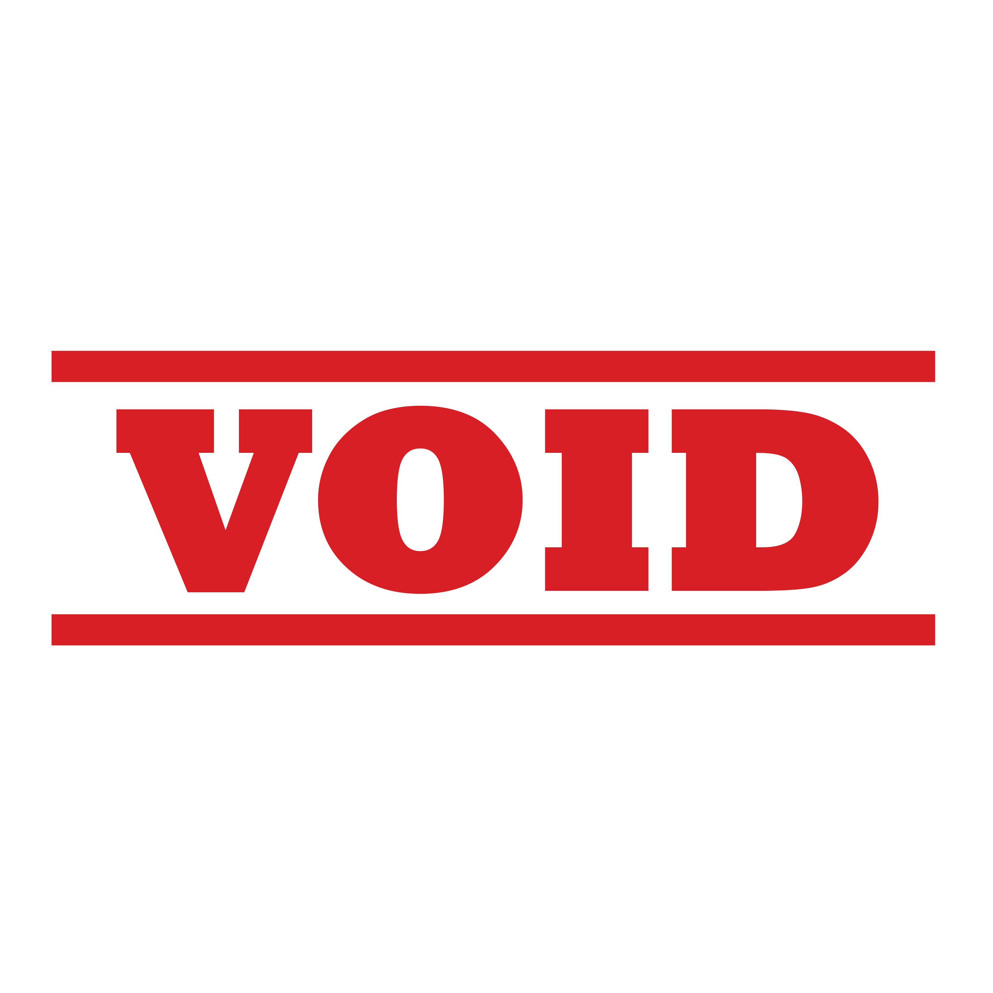 Red Void Stamp