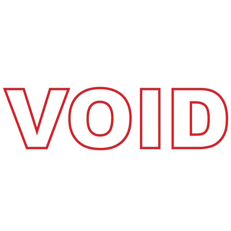 Outline VOID Stamp