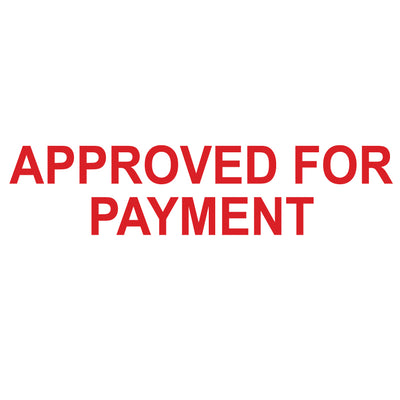 Bold APPROVED FOR PAYMENT Stamp