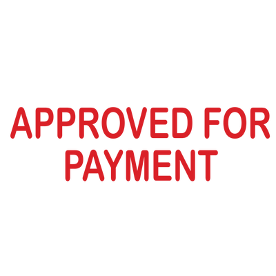 APPROVED FOR PAYMENT Stamp