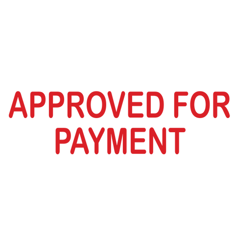 APPROVED FOR PAYMENT Stamp