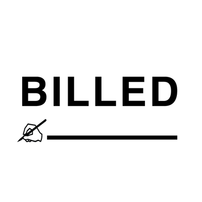 Signature Icon BILLED Stamp
