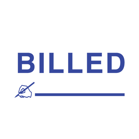 Signature Icon BILLED Stamp