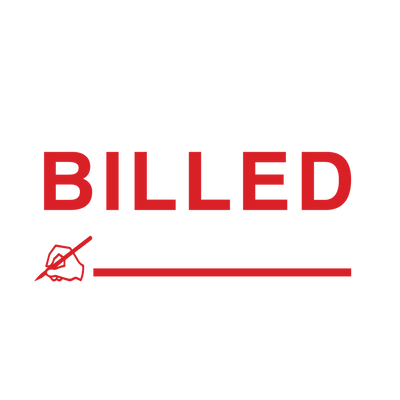 Signature Icon BILLED Stamp