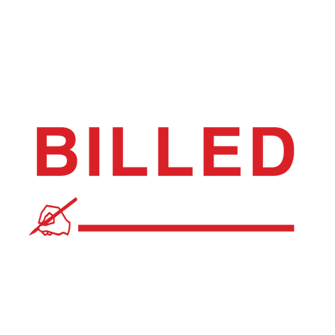 Signature Icon BILLED Stamp