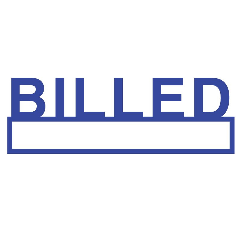 Box BILLED Stamp