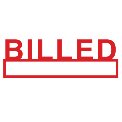 Box BILLED Stamp