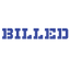 Stencil BILLED Stamp