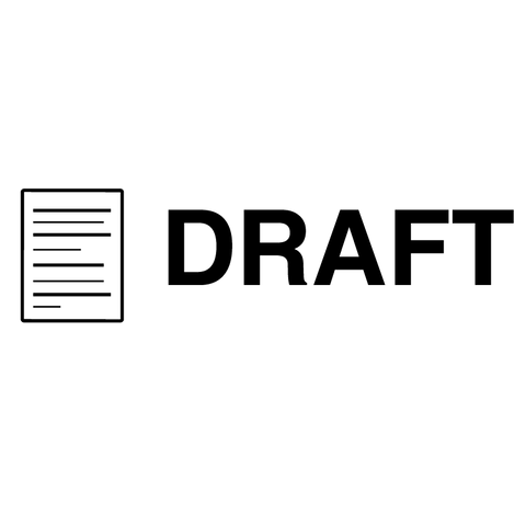 Icon DRAFT Stamp