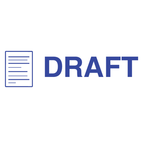 Icon DRAFT Stamp