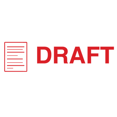 Icon DRAFT Stamp