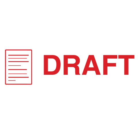Icon DRAFT Stamp