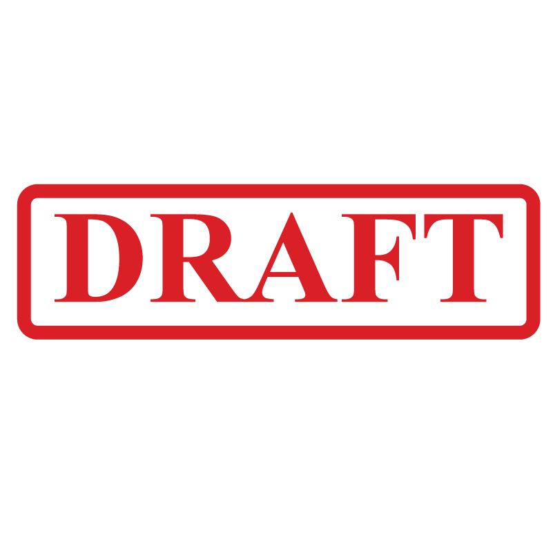 Box DRAFT Stamp