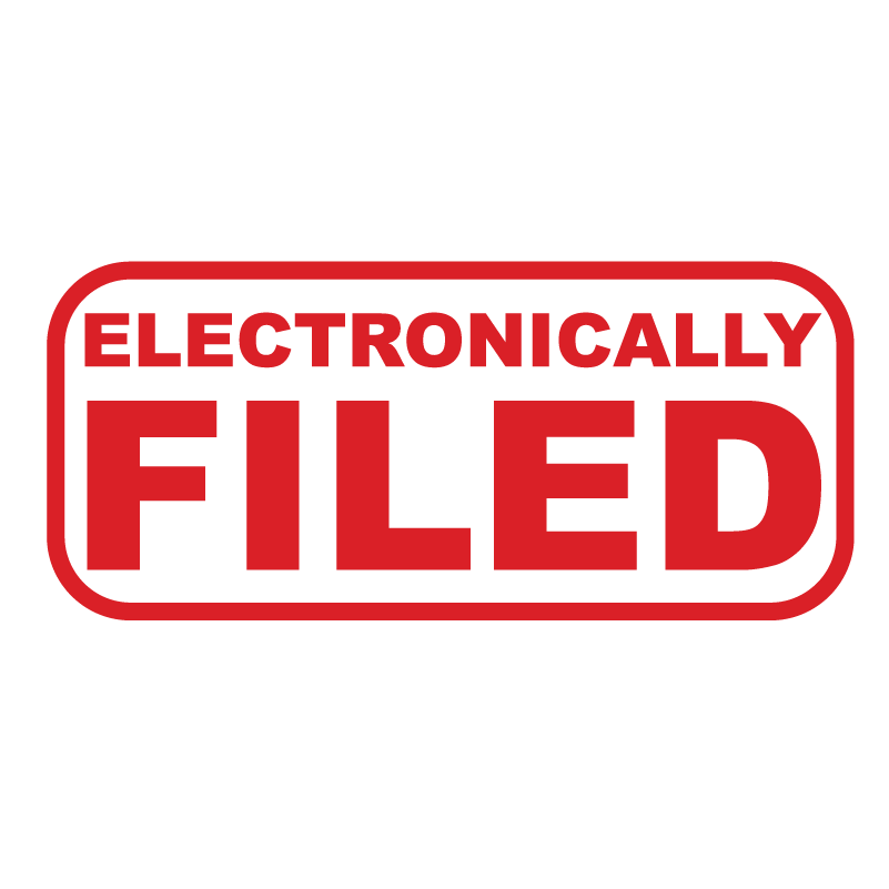 ELECTRONICALLY FILED Stamp