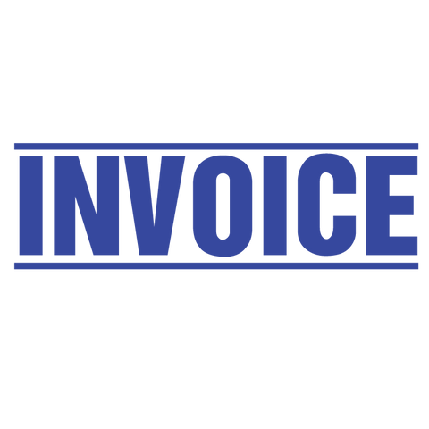 Double Line INVOICE Stamp