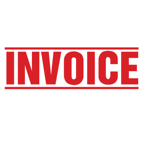 Double Line INVOICE Stamp