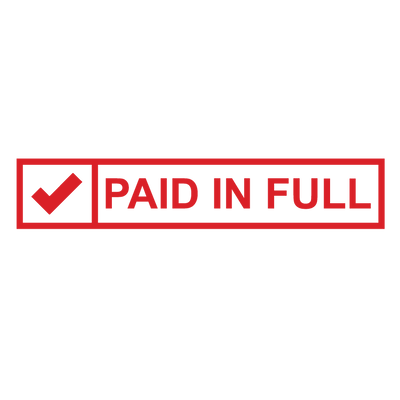 Check Box PAID IN FULL Stamp