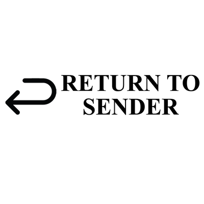 Arrow RETURN TO SENDER Stamp