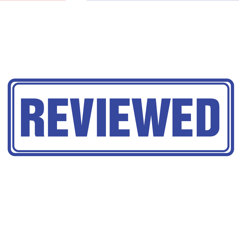 Box REVIEWED Stamp