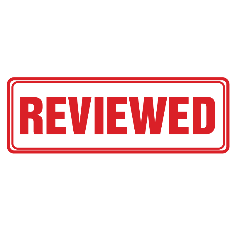Box REVIEWED Stamp