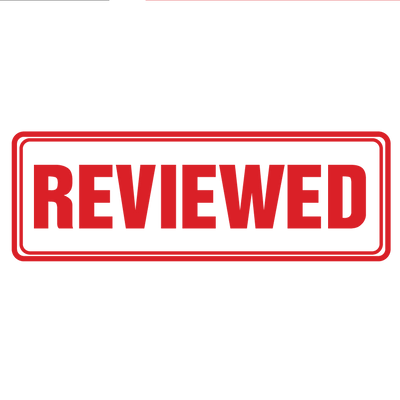 Box REVIEWED Stamp