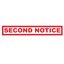 Box SECOND NOTICE Stamp