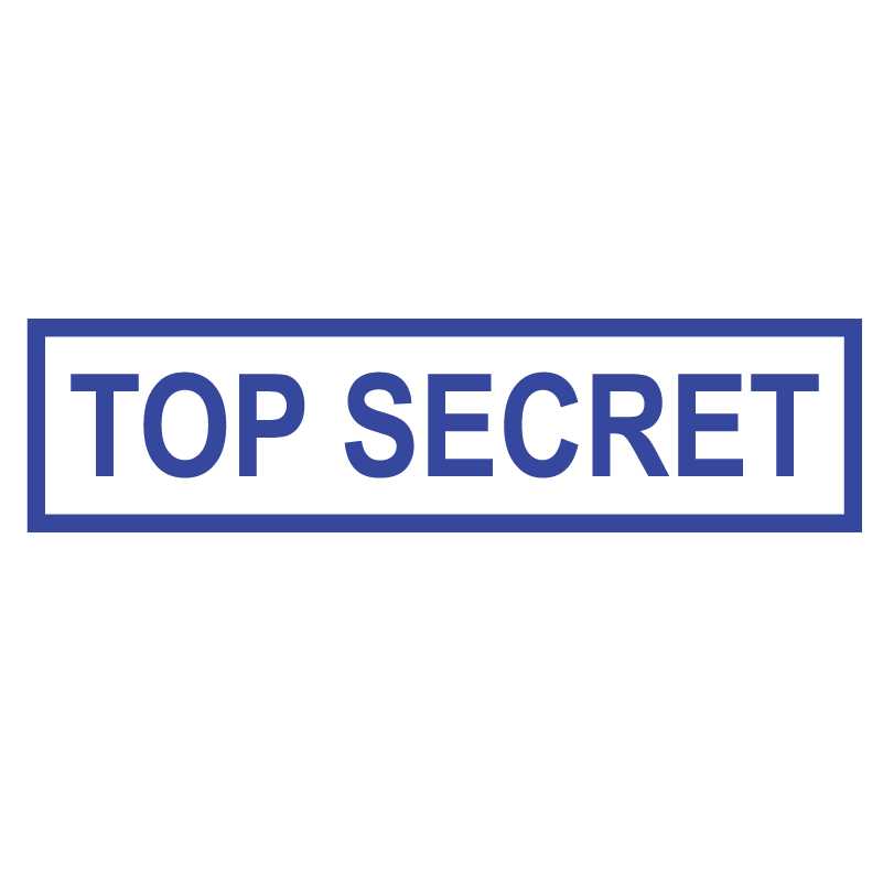 Box TOP SECRET Stamp