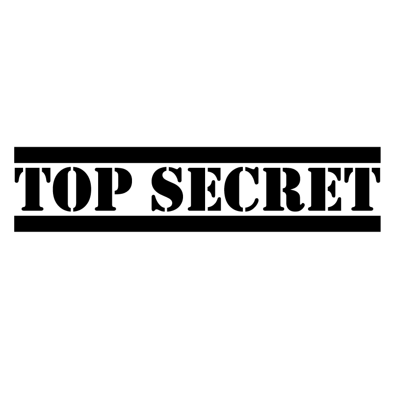 Bold Double Line TOP SECRET Stamp