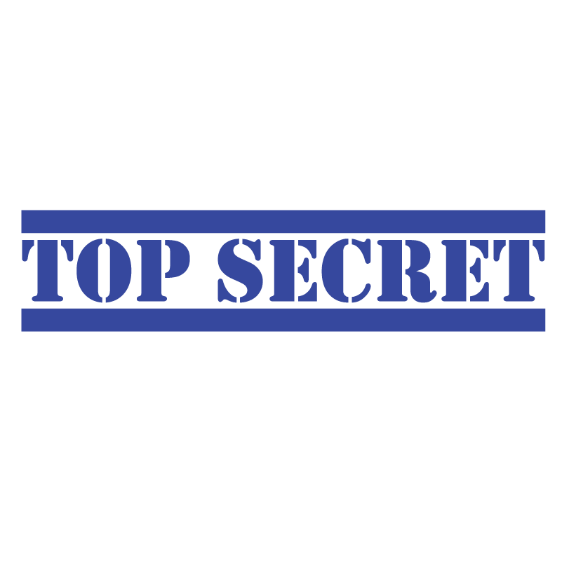 Bold Double Line TOP SECRET Stamp