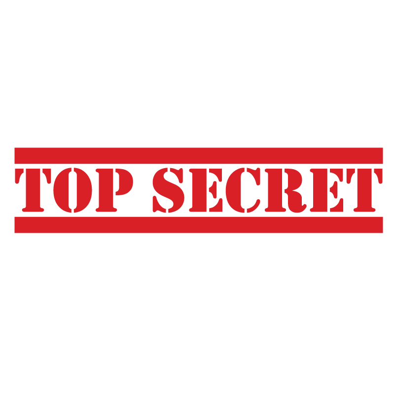 Bold Double Line TOP SECRET Stamp