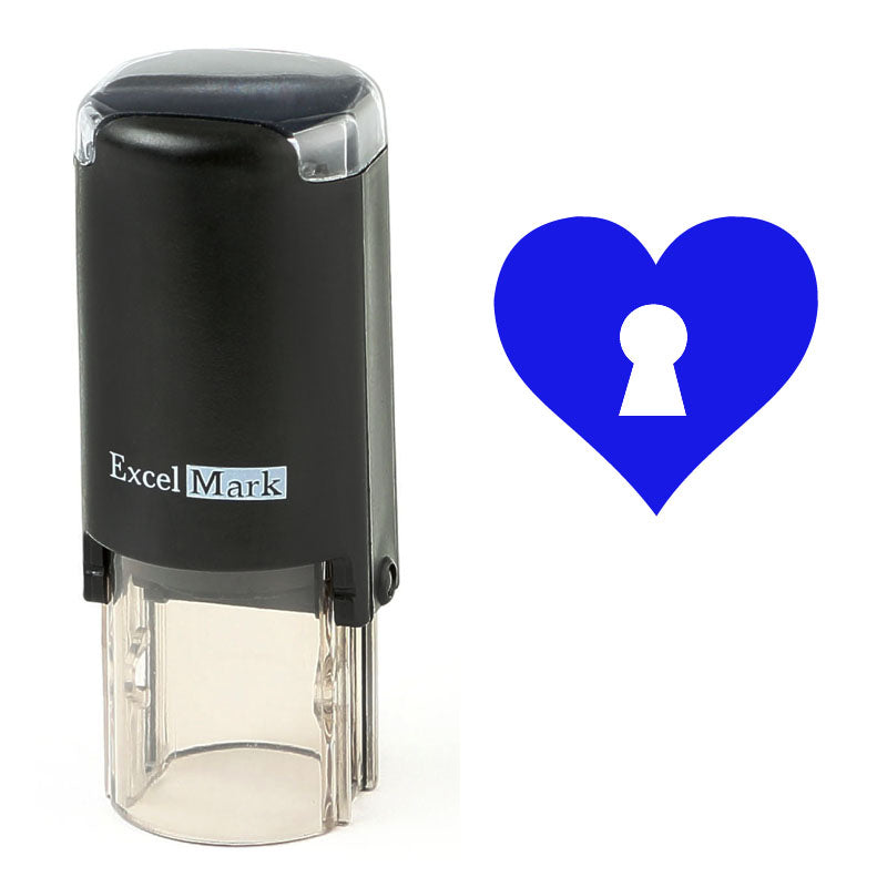 Keyhole Heart Stamp – DiscountRubberStamps.com
