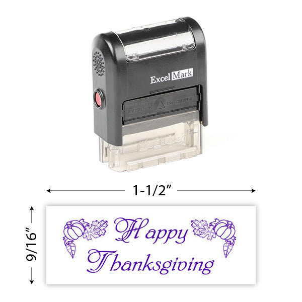 Happy Thanksgiving (Pumpkins) Stamp