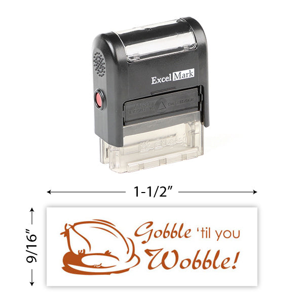 Gobble Till You Wobble Stamp