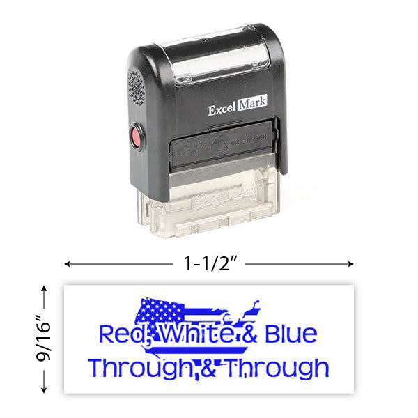 Red, White & Blue Through & Through Stamp