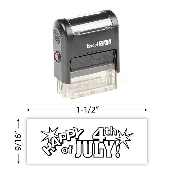 Happy 4Th Of July Stamp
