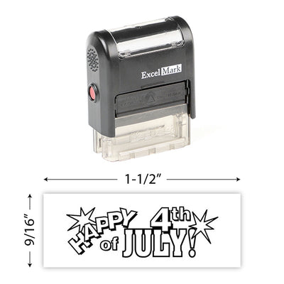 Happy 4Th Of July Stamp