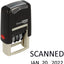 Small Scanned Date Stamp