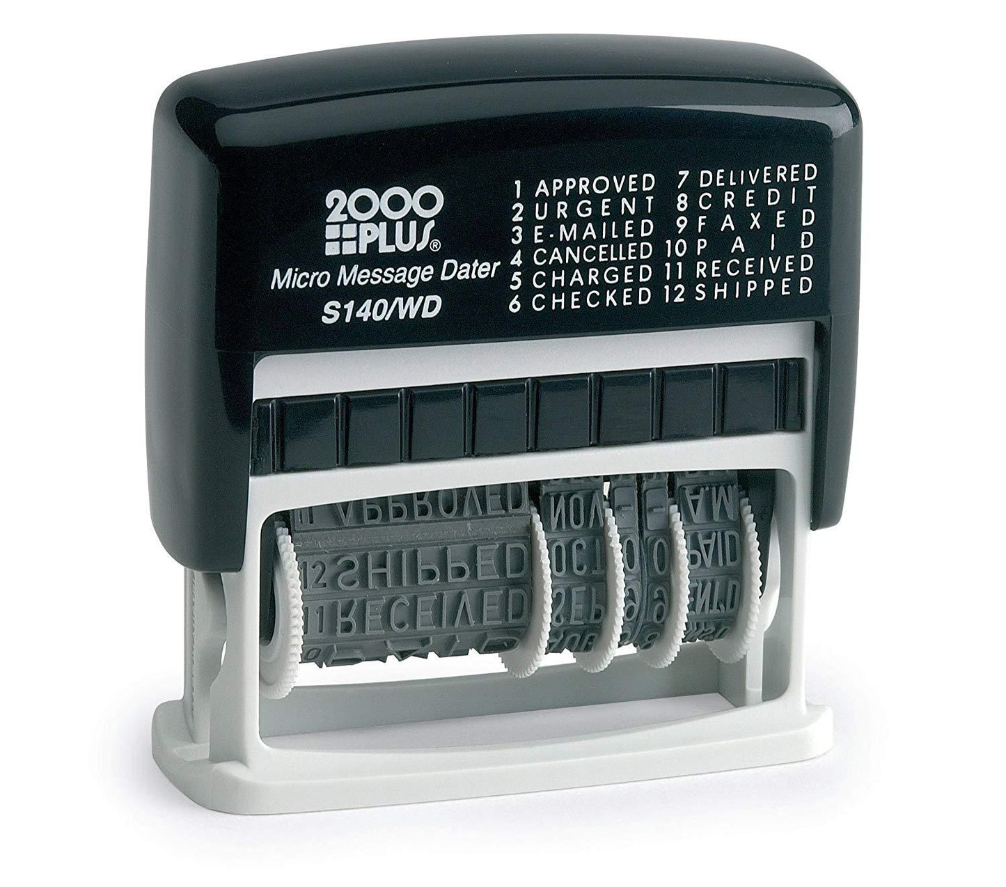 2000 Plus Self-Inking 12 Phrase Dater