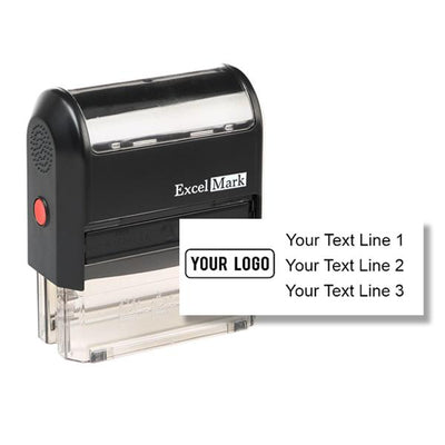 Rectangle Self-Inking Logo Stamp