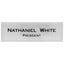 Clear Acrylic Block Nameplate