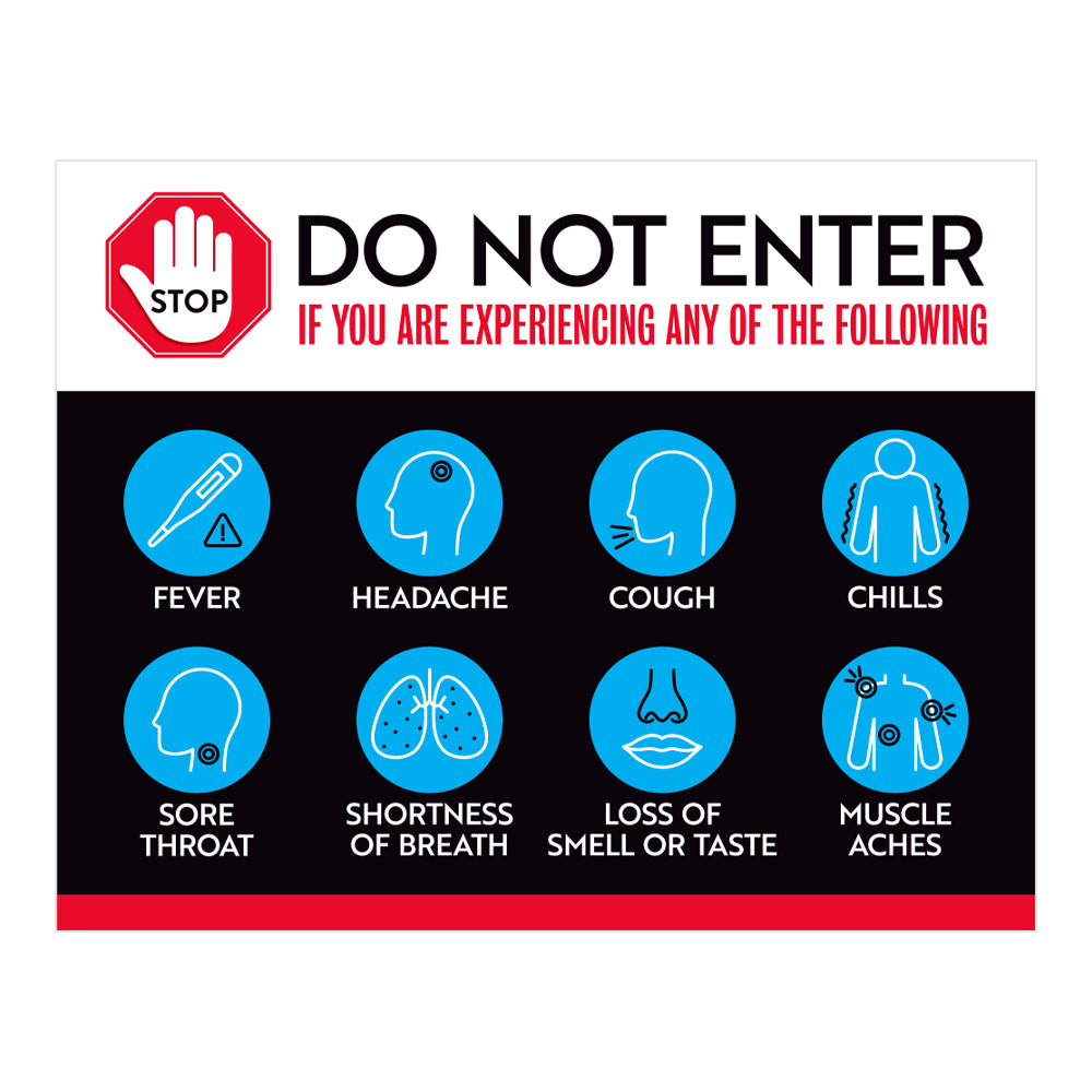 Stop Do Not Enter Decal