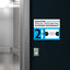Maximum Occupancy of 2 Elevator Sign