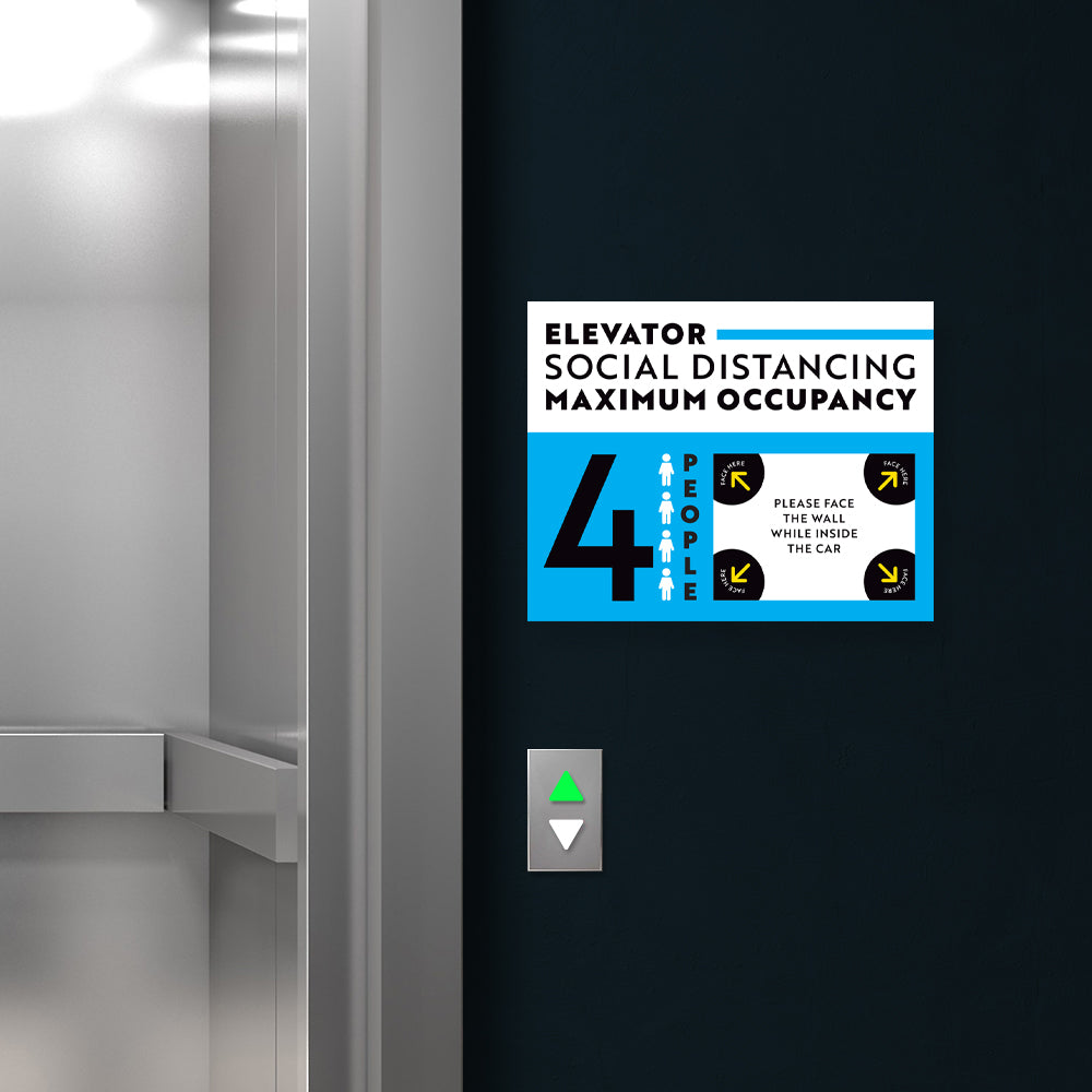 Elevator Sign Sticker Elevator Signs β DiscountRubberStamps.com