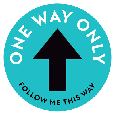 Follow Me This Way Arrow Floor Decal