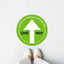 One Way Social Distancing Arrow Floor Decal