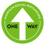 One Way Social Distancing Arrow Floor Decal