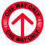 One Way Only Arrow Floor Decal