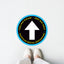 This Way Please Arrow Floor Decal